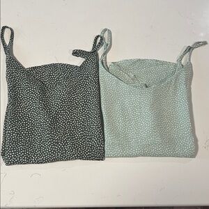 MINE Olive Green& Light Green Spotted Camisole Bundle
